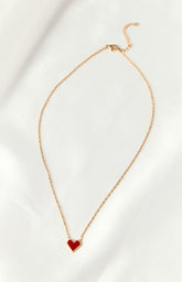 Aria Gold Heart Necklace